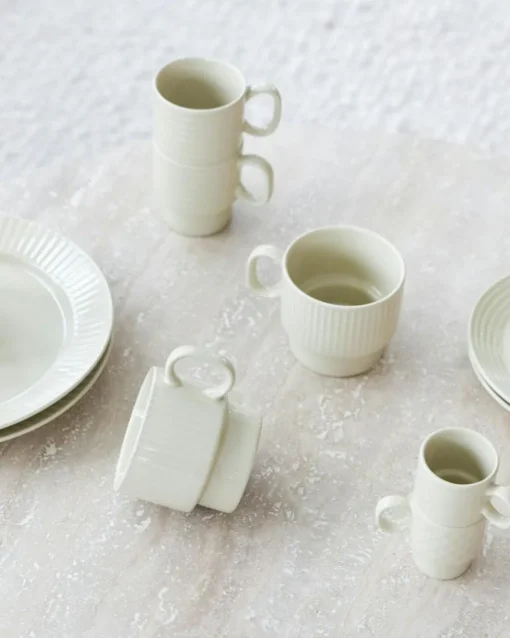 Coffee & More Espresso Cups 4-pack, White