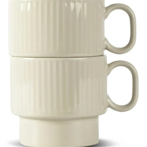 Coffee & More Teacups 2-pack, Beige