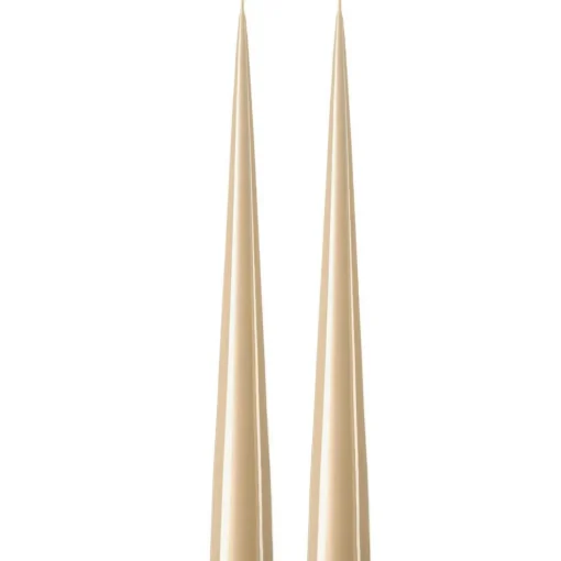 Cone Candles Lacquered 37 cm 2-pack, Eucalytus