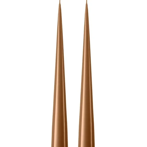 Cone Candles Lacquered 37 cm 2-pack, Eucalytus