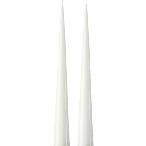 Cone Candles Lacquered 37 cm 2-pack, Eucalytus