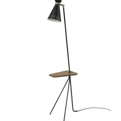 Cone Floor Lamp With Table, Warm White
