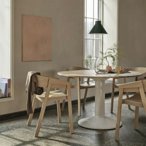 Cover Armchair, Dark stained oak