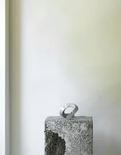 Crooked Two Candlestick, Bronze