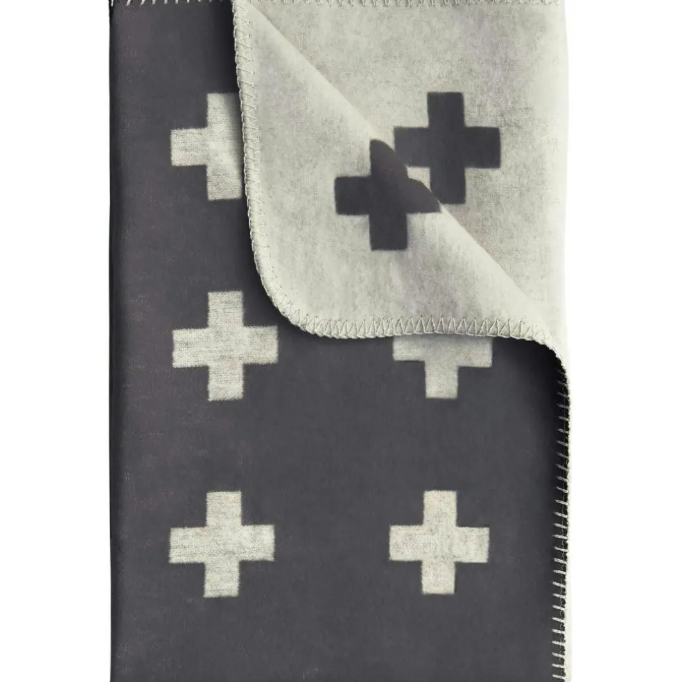 Cross Throw 150x240 cm, Black