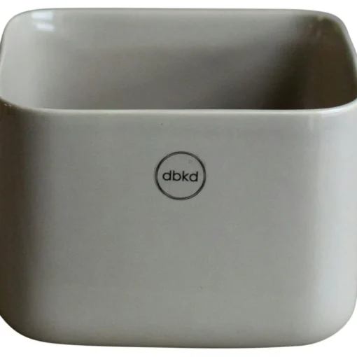 Cube Plant Pot H10 cm, White