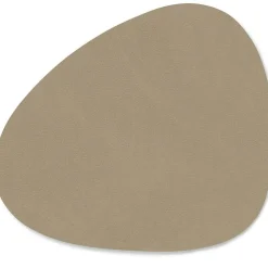 Curve Glass Coaster Nupo 11x13 cm, Light Grey
