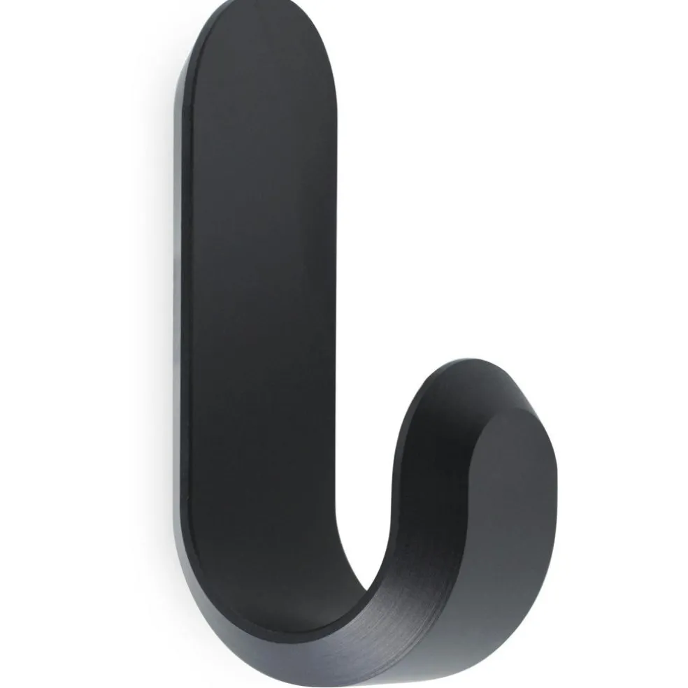 Curve Mini Hooks 2-pack, Matte Black