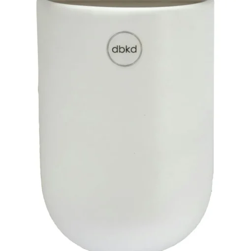 Cut Wall Pot Medium, White