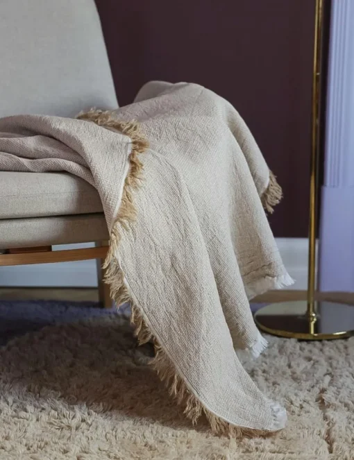 Daisy Throw 130x180 cm, Brown