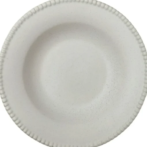 Daria Pasta Plate, Cotton White