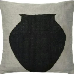 Delphine Cushion Cover 50x50 cm, Black