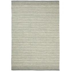 Dhurry Wool Mahi Carpet 80x250 cm, Off White/Grey