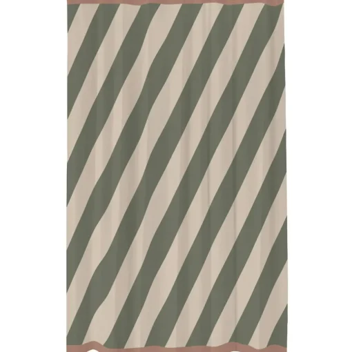 Diagonal Shower Curtain 150x200 cm, Dark Grey