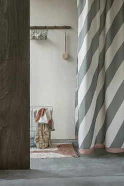 Diagonal Shower Curtain 150x200 cm, Dark Grey