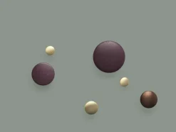 Dots Hook Metal Ø2,7 cm, Taupe