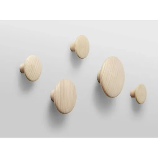 Dots Hook Wood Ø17 cm, Oak