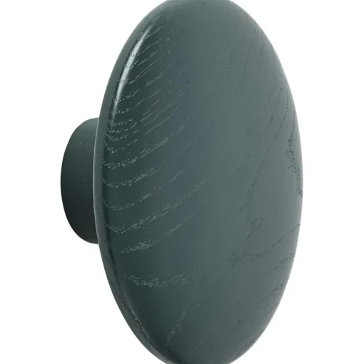 Dots Hook Wood Ø13 cm, Off-white