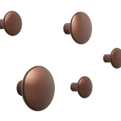 Dots Hooks Metal 5-pack, Brass