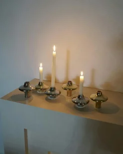 Doublet Candlestick 9,5 cm, Silver