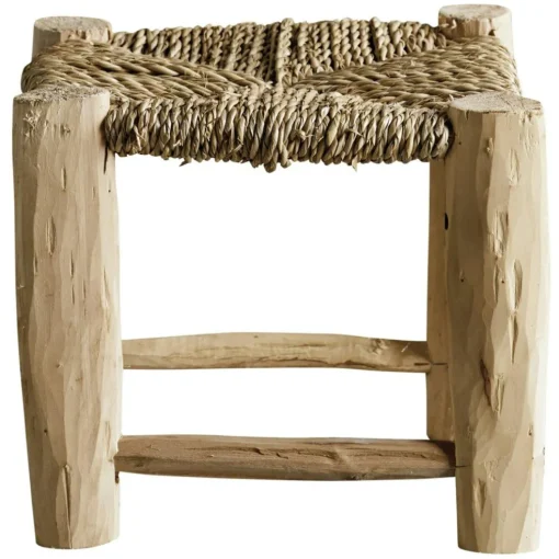 Doum Stool Eucalyptus Wood, 30 cm