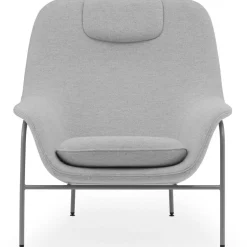 Drape High Armchair, Ultra Leather 41599 / Hallingdal 166 / Black
