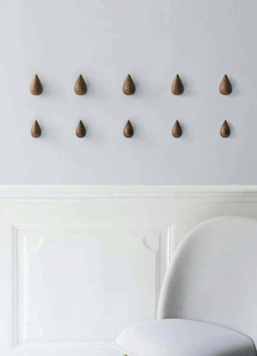 Dropit Hooks Small 2 pcs, Walnut