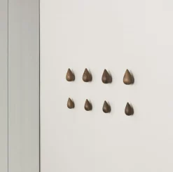 Dropit Hooks Small 2 pcs, Walnut