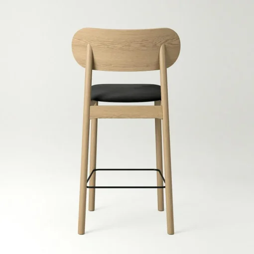 Elephant Bar Chair, Natural Oak / Black Velvet