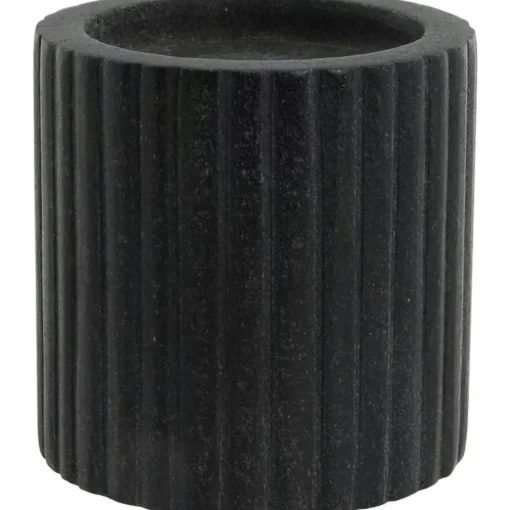 Eliana Candle Holder Marble Black 12.5 cm