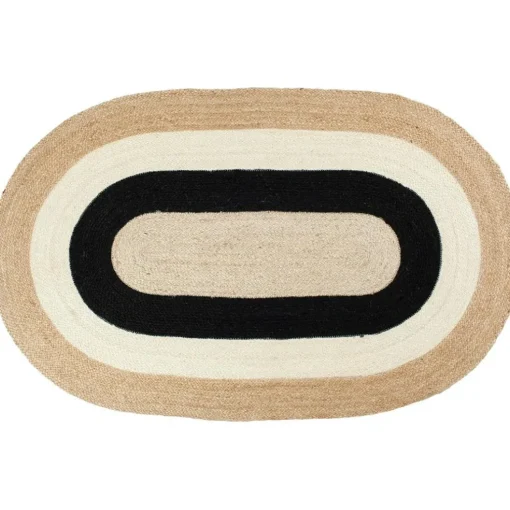 Elin Rug Oval, Black