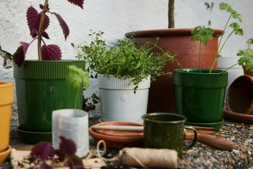 Elise Pot 15 cm, Green