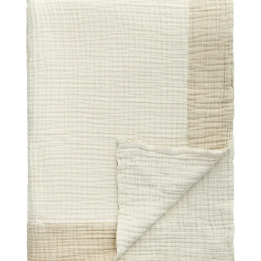 Ella Crincle Bedspread 260x260 cm, Sand