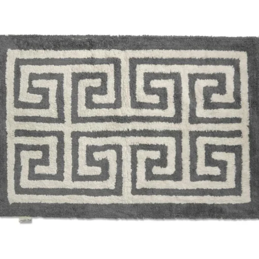 Entrance Bathroom Rug 60x90 cm, White/Beige