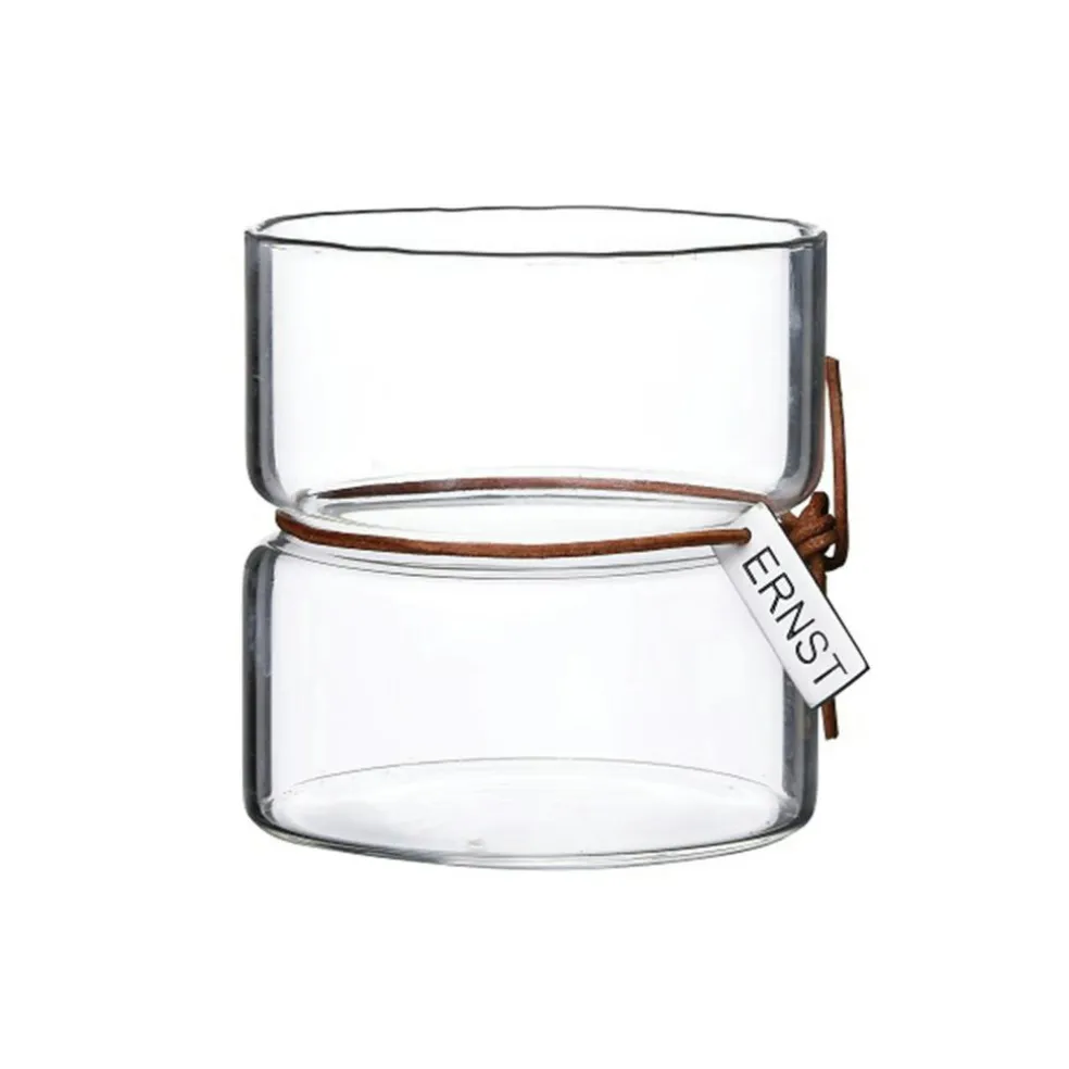 Ernst Candle Holder Ø8cm H8.5 cm, Clear