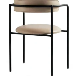 FF Armchair, Tan Leather / Chrome