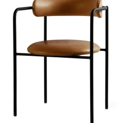 FF Armchair, Tan Leather / Chrome