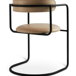 FF Cantilever Chair, Black Leather / Black