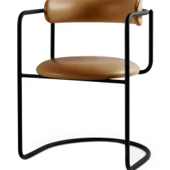 FF Cantilever Chair, Black Leather / Black