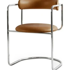 FF Cantilever Chair, Black Leather / Black