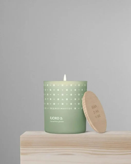 FJORD Scented Candle with Lid Scented Candle Light Green L