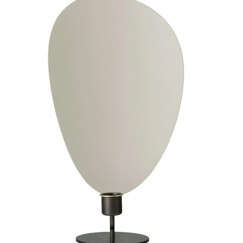 Flambeau Candle Holders, Grey/Bronzed Brass