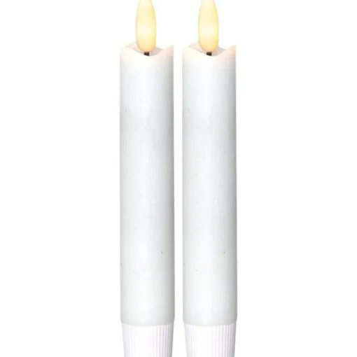 Flamme LED Antique Candle White 2-pack, 15 cm