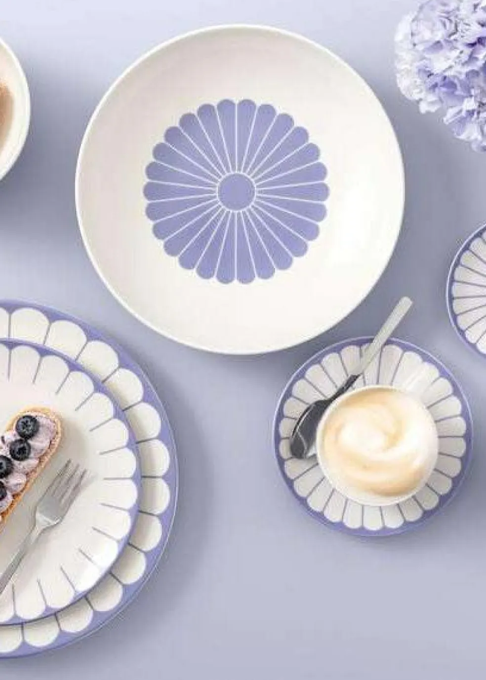 Fleur Coffee Cup, Bleu