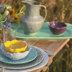 Flora Dessert Plate 23 cm, Blue