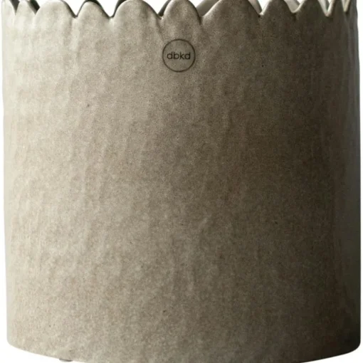 Flowery Pot Ø16 cm, Beige