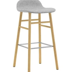 Form Bar Stool 75 cm, Grey / Oak