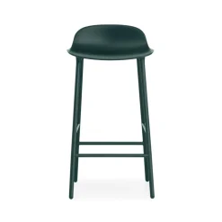 Form Bar Stool Steel Base, 65cm, White