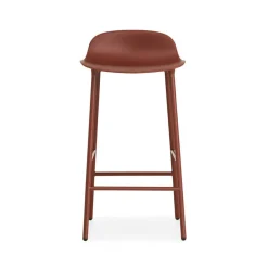 Form Bar Stool Steel Base, 65cm, White