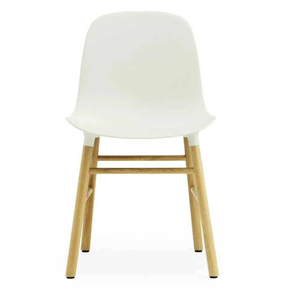 Form Chair Oak Frame, White